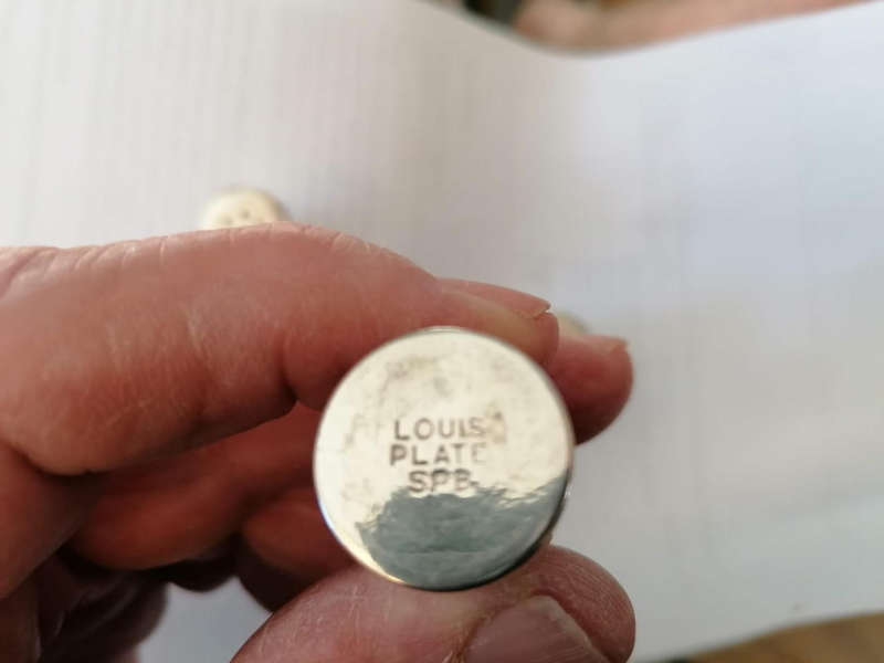 Louis Plate SPB Silver Salt & Pepper