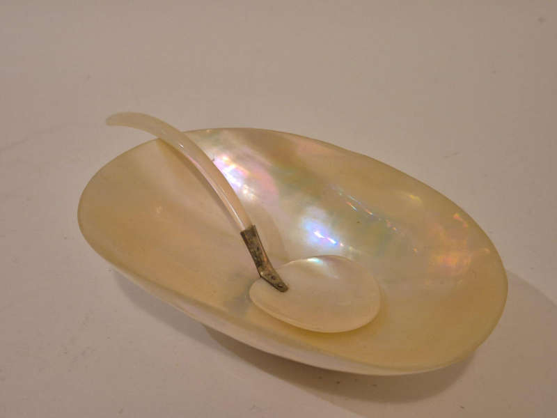 Mother of Pearl Caviar Dish and Spoon