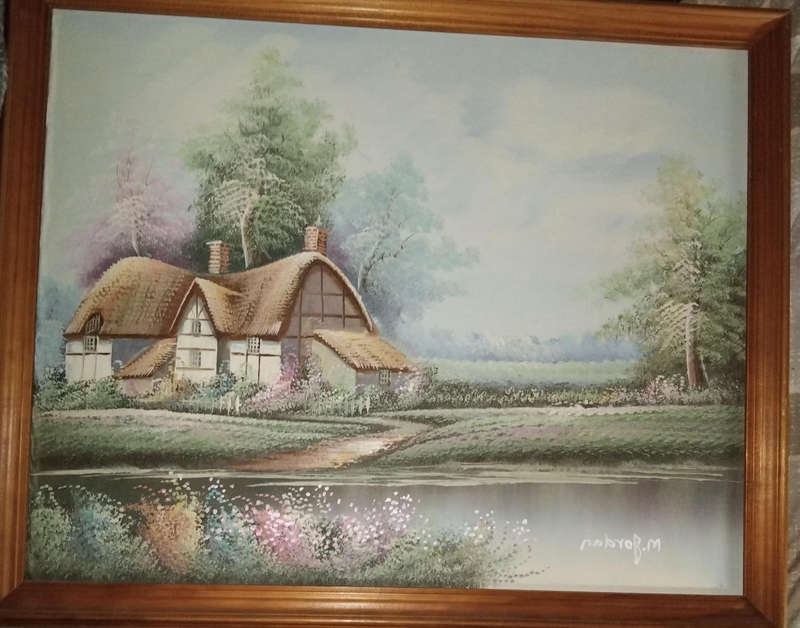 Painting - Rare Vintage Painting by M Jordan