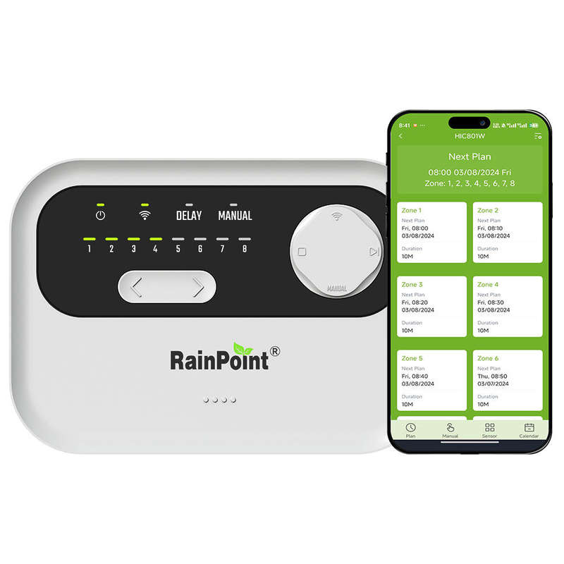 RainPoint Wi-Fi 8-Zone Irrigation Controller - Indoor Use