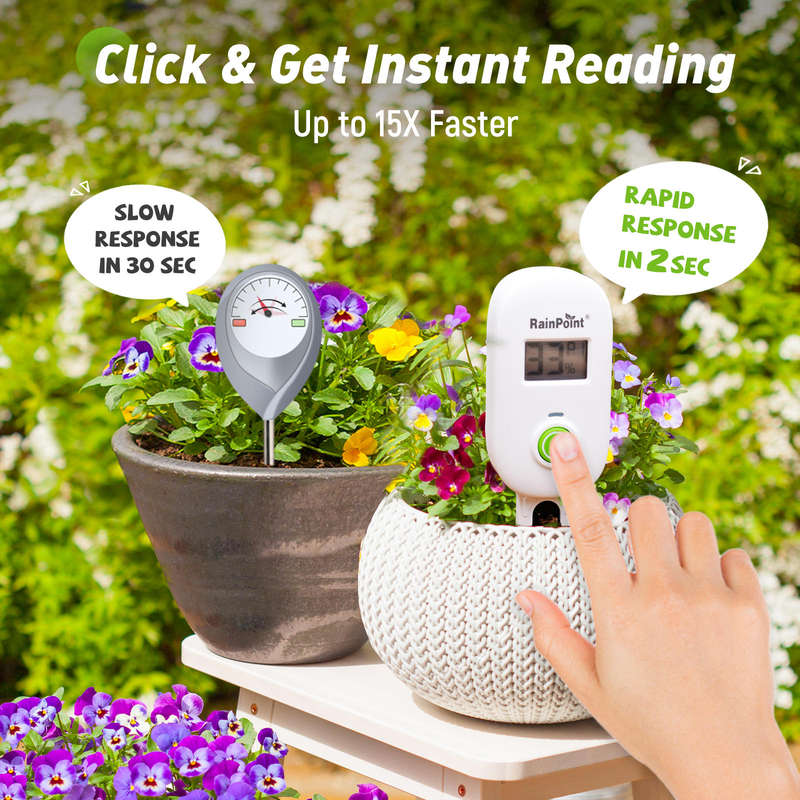 RainPoint Wireless Smart Wi-Fi Digital Soil Moisture Meter (Device Only)
