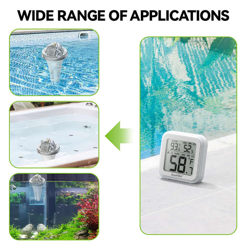 RainPoint Wireless Smart Wi-Fi Pool Thermometer & Display Screen (Device Only)
