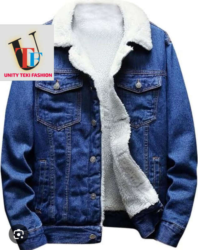 Blue men winter jacket size small to2xl