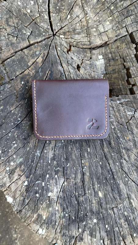 Handmade leather slim wallet