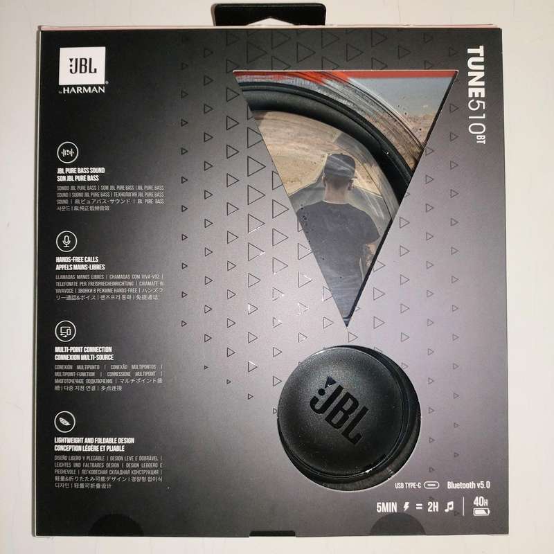 JBL Tune 510 Bluetooth Wireless On-Ear Headphones (Black)