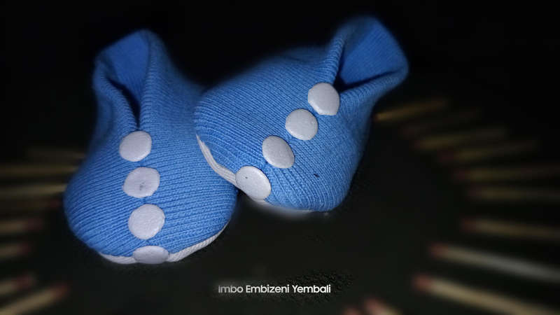 (X2 Pairs) Blue Sky New Born Baby Shoes