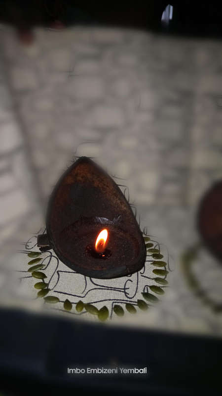 (×3) Two in one Activated Charcoal Candles Lights/ Bowls.