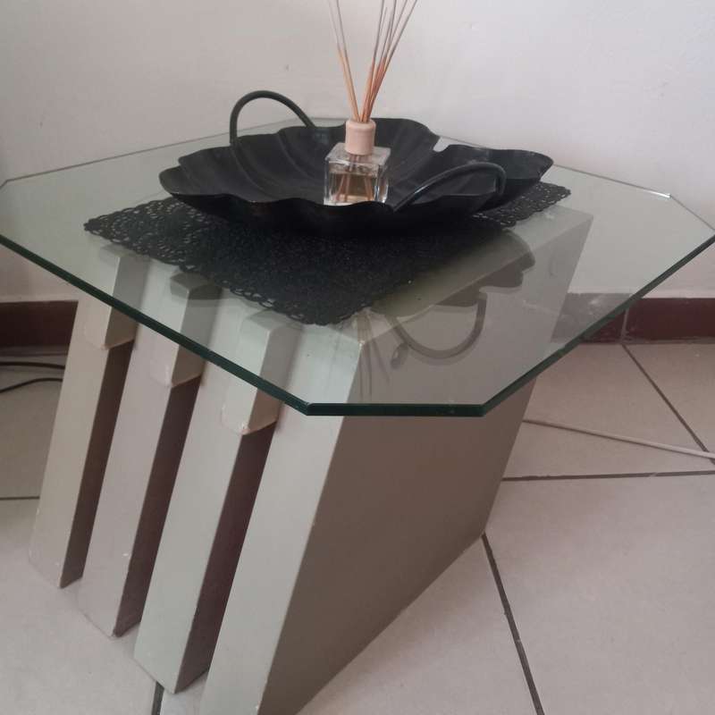 Geometrical Glass Table