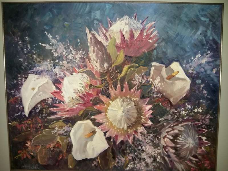 King Protea Painting - Lucy Wiles