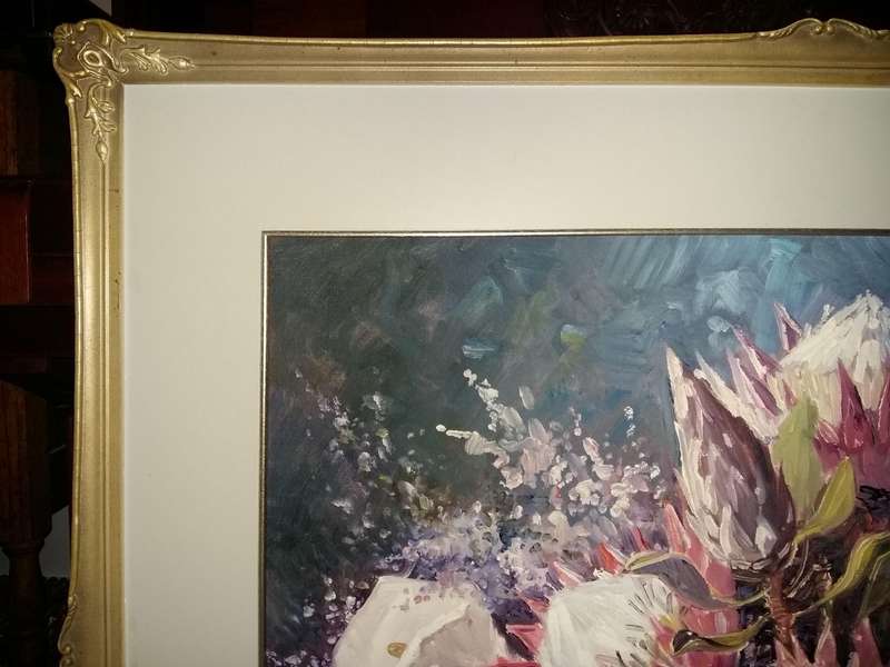 King Protea Painting - Lucy Wiles