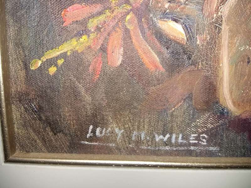 King Protea Painting - Lucy Wiles