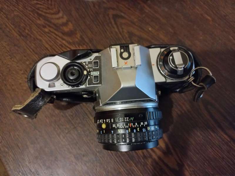 Pentax ME Super SLR camera