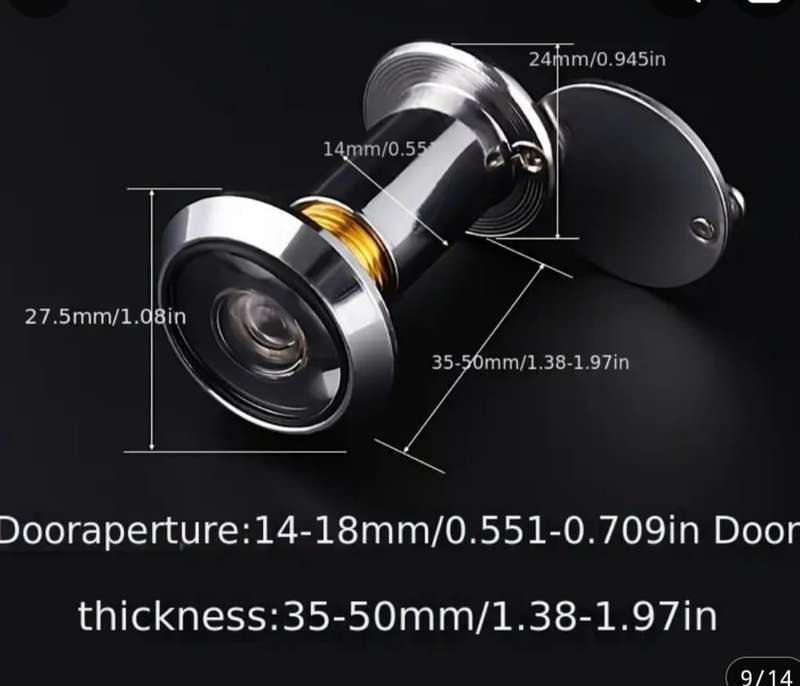 Anti-theft Peephole / Cat Eye  / Door Viewer