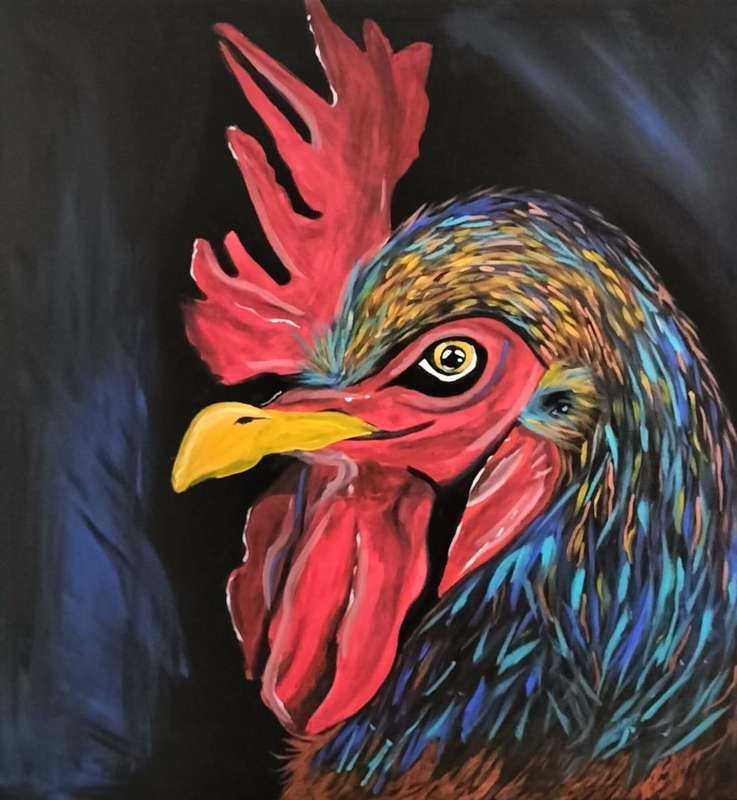 Chicken CANVAS art