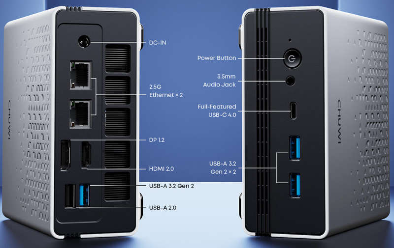 Chuwi UBOX MINI PC AMD Ryzen 5, 6600H, 6 cores/12 threads, 16GB DDR5, 512GB NVMe SSD, Win 11 Pro