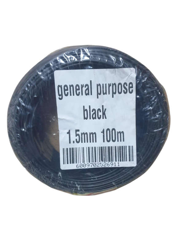 1.5MM BLACK ROLL 100M SABS