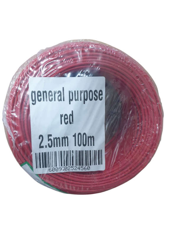 2.5 MM RED ROLL 100M SABS