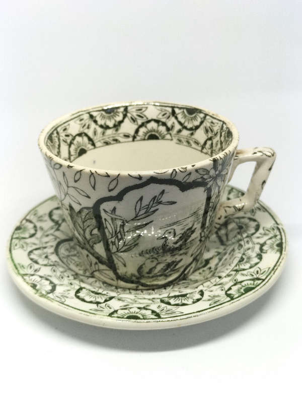 Antique Teacup and Saucer Set