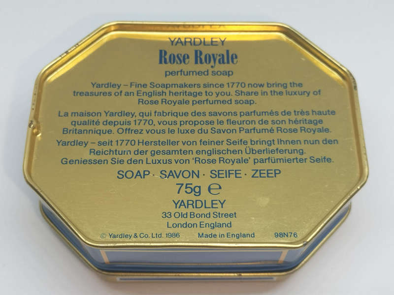 Yardley Rose Royale Soap Collectors Tin