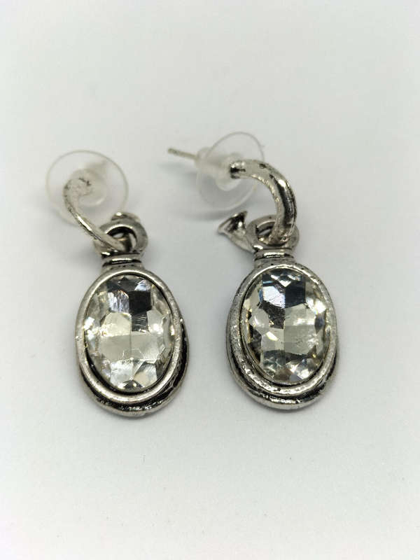 Crystal Clear Drop Earrings