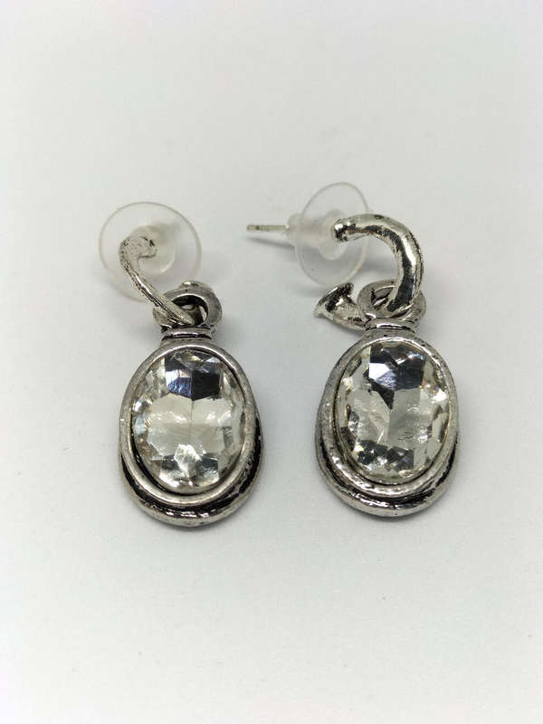 Crystal Clear Drop Earrings
