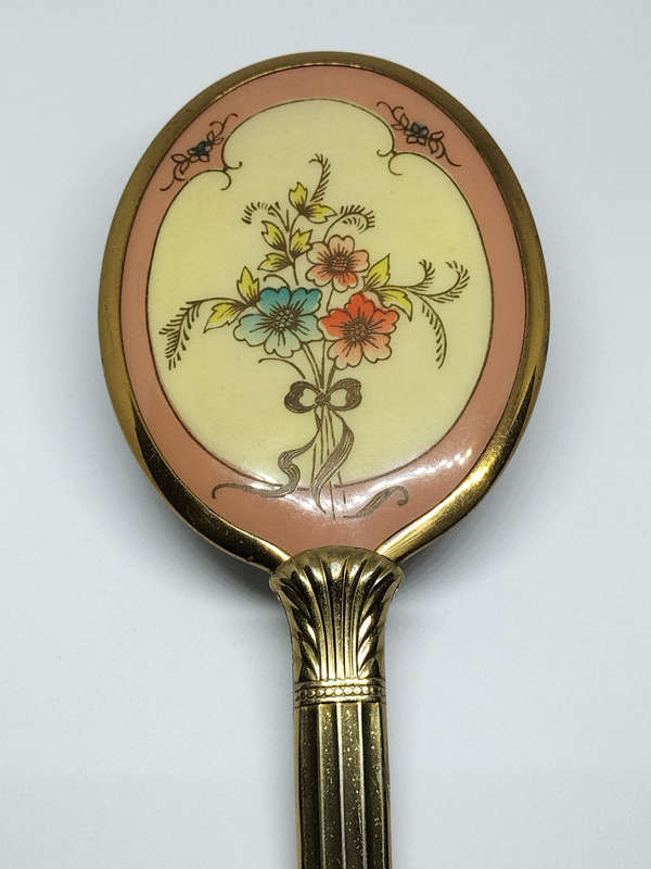 Antique Brush With Floral Design