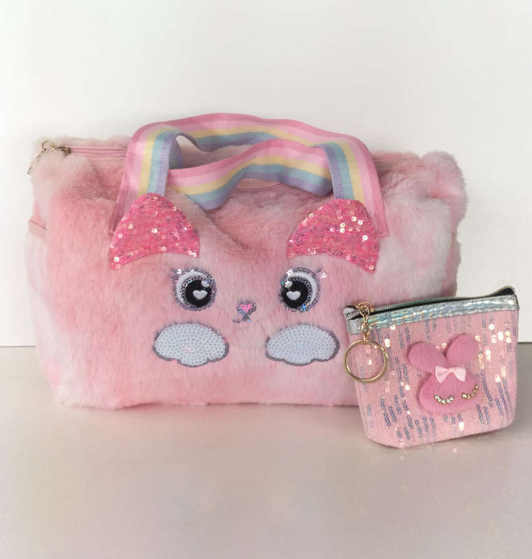 Handbag and Glittery Purse Set