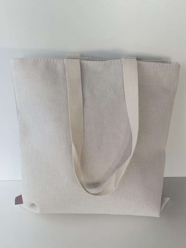 Tote Bag Polar Bear wearing pink scarf
