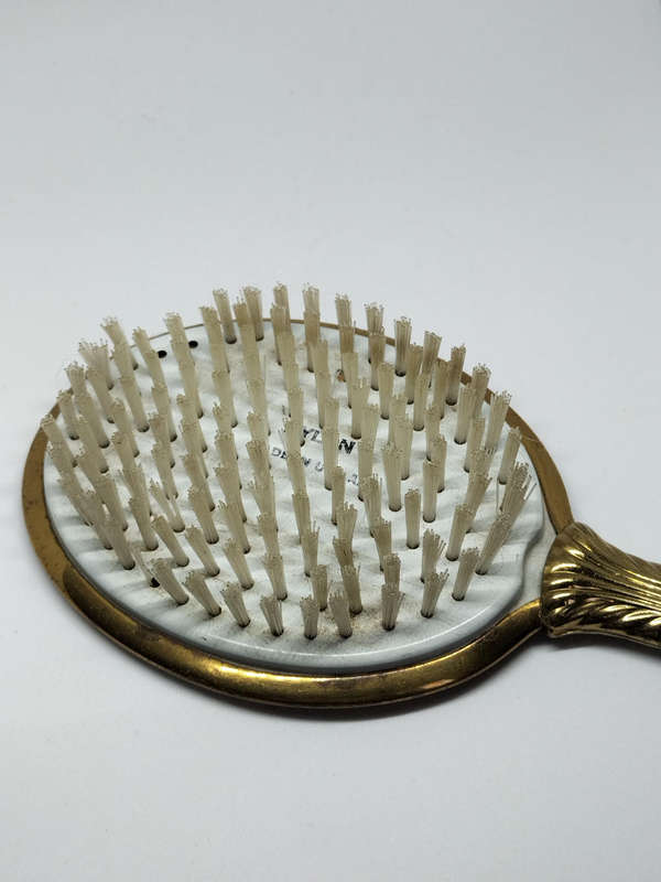 Antique Brush With Floral Design