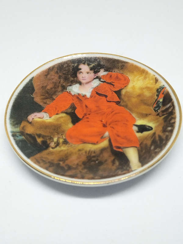 Collectors item-Decorative Ceramic Plate Featuring "The Red Boy"