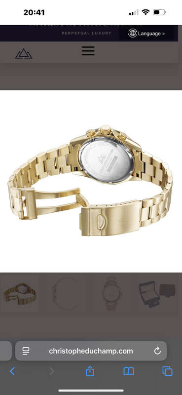 Christophe Duchamp Grand Mont Gold.