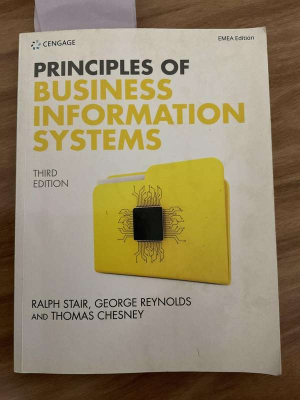 Principles of Business Information Systems