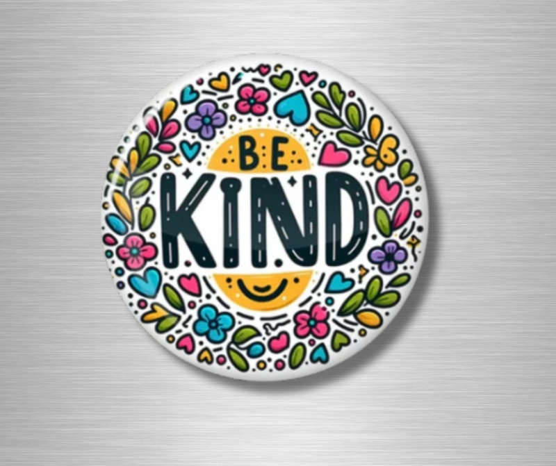 Fridge Magnet Set 'Be Kind' - Strong grip, non-scratch, interior design quality.
