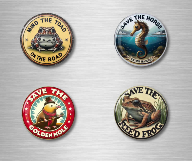 Fridge Magnet Set - Very strong with original designs.  Interior design quality.