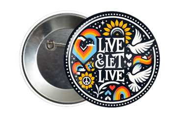 Live And Let Live Accessory Badge