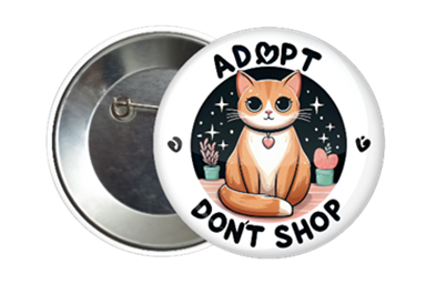 Adopt Don't Shop Cat Badge