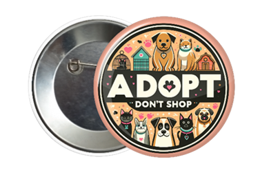 Adopt Don't Shop Accessory Badge