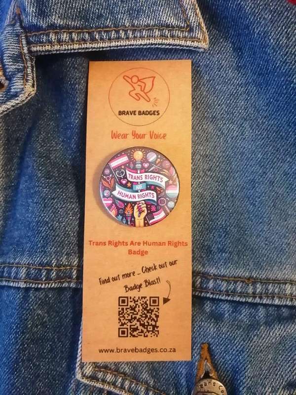 LGBTQ Trans Rights Are Human Rights Badge Accessory