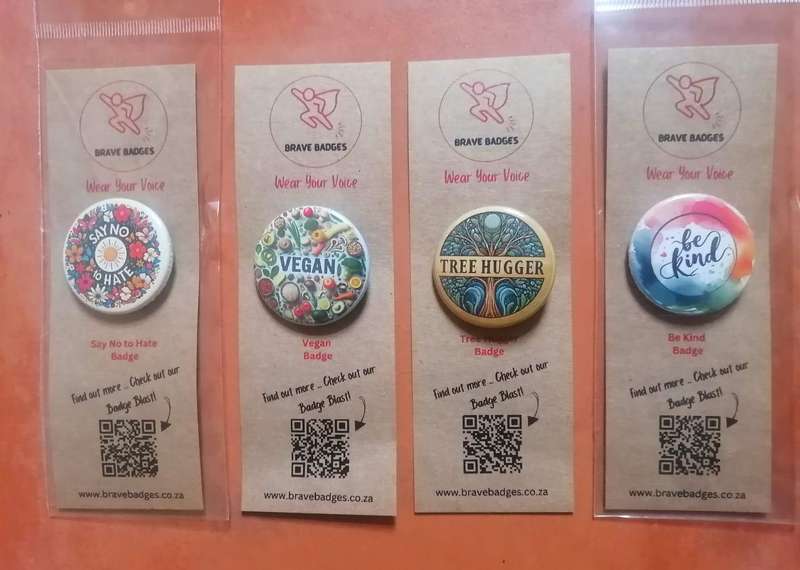 Vegan Accessory Badge For Ethical Eaters