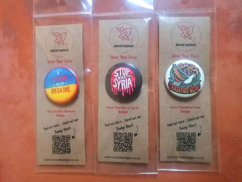 I Stand With Ukraine Badge - Global Peace Accessory