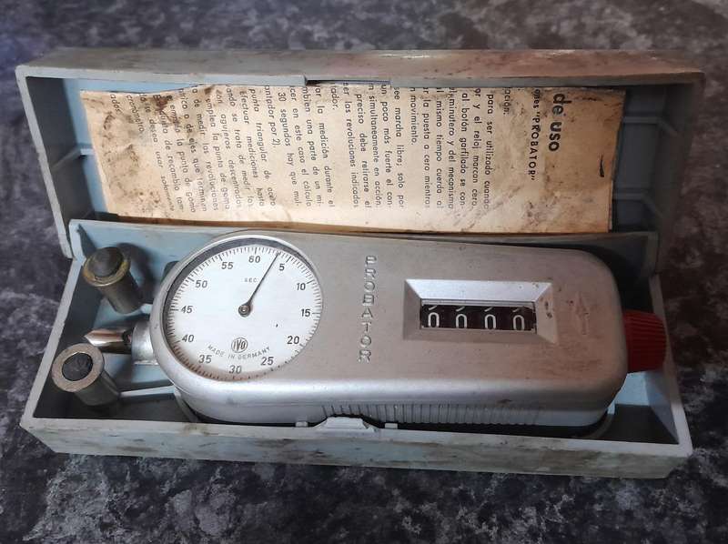 Vintage Probator Tachometer RPM measuring tool