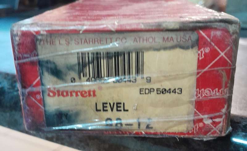 Starret no 98-12  Machine spirit level