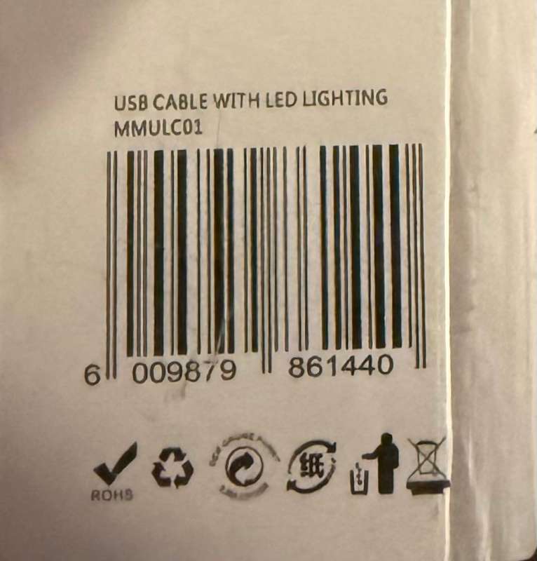LED LIGHTING USB CABLE - DIFFERENT COLORS AVAILABLE