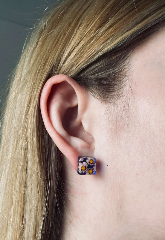 Authentic Murano Glass Earrings  Handmade in Venice, Italy