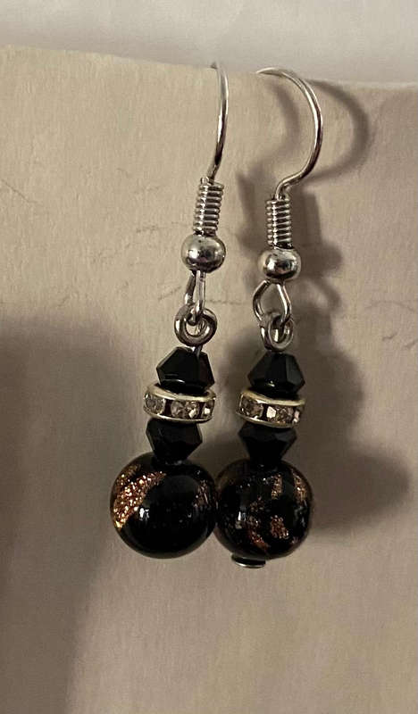 Authentic Murano Glass Earrings  Handmade in Venice, Italy