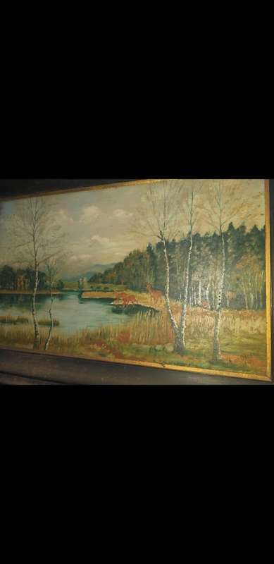 Vintage 1945 painting
