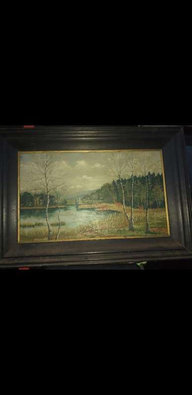 Vintage 1945 painting