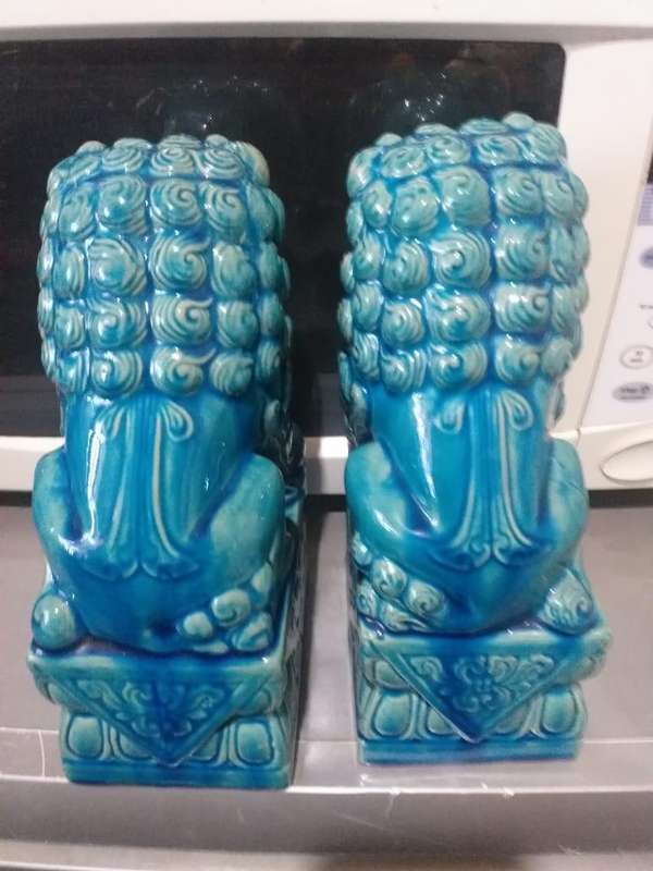 Vintage turquoise foo dog