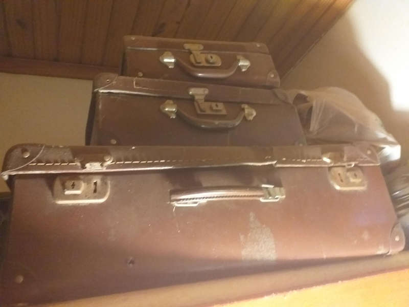 Vintage travel suitcase