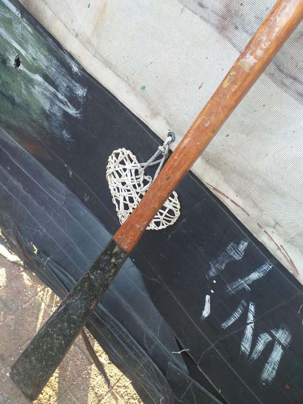 Wooden oar
